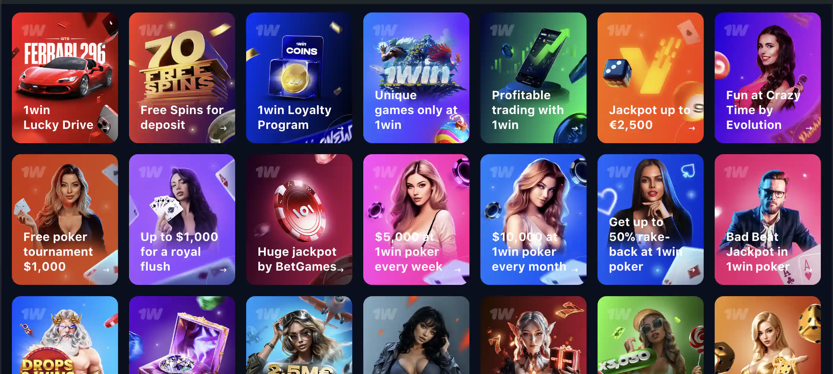 Cek Penawaran Bonus Kasino 1win Terbaik